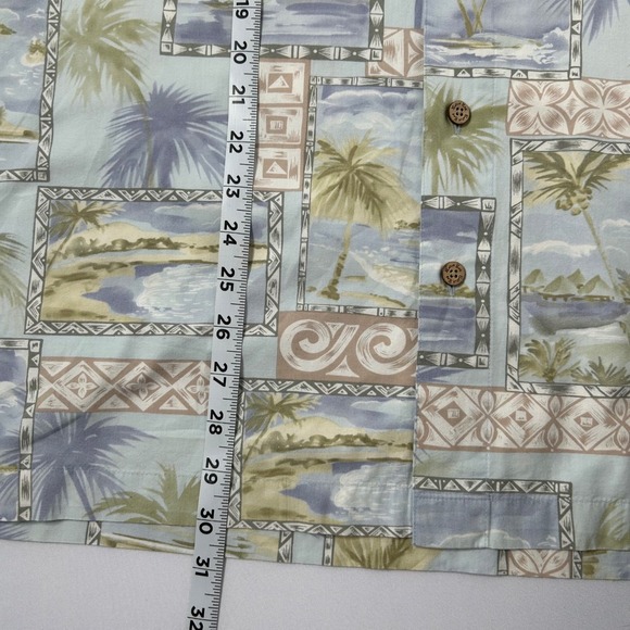 Batik Bay Men's XL Palm Tree Island Print Button Up Hawaiian Shirt - Picture 12 of 12